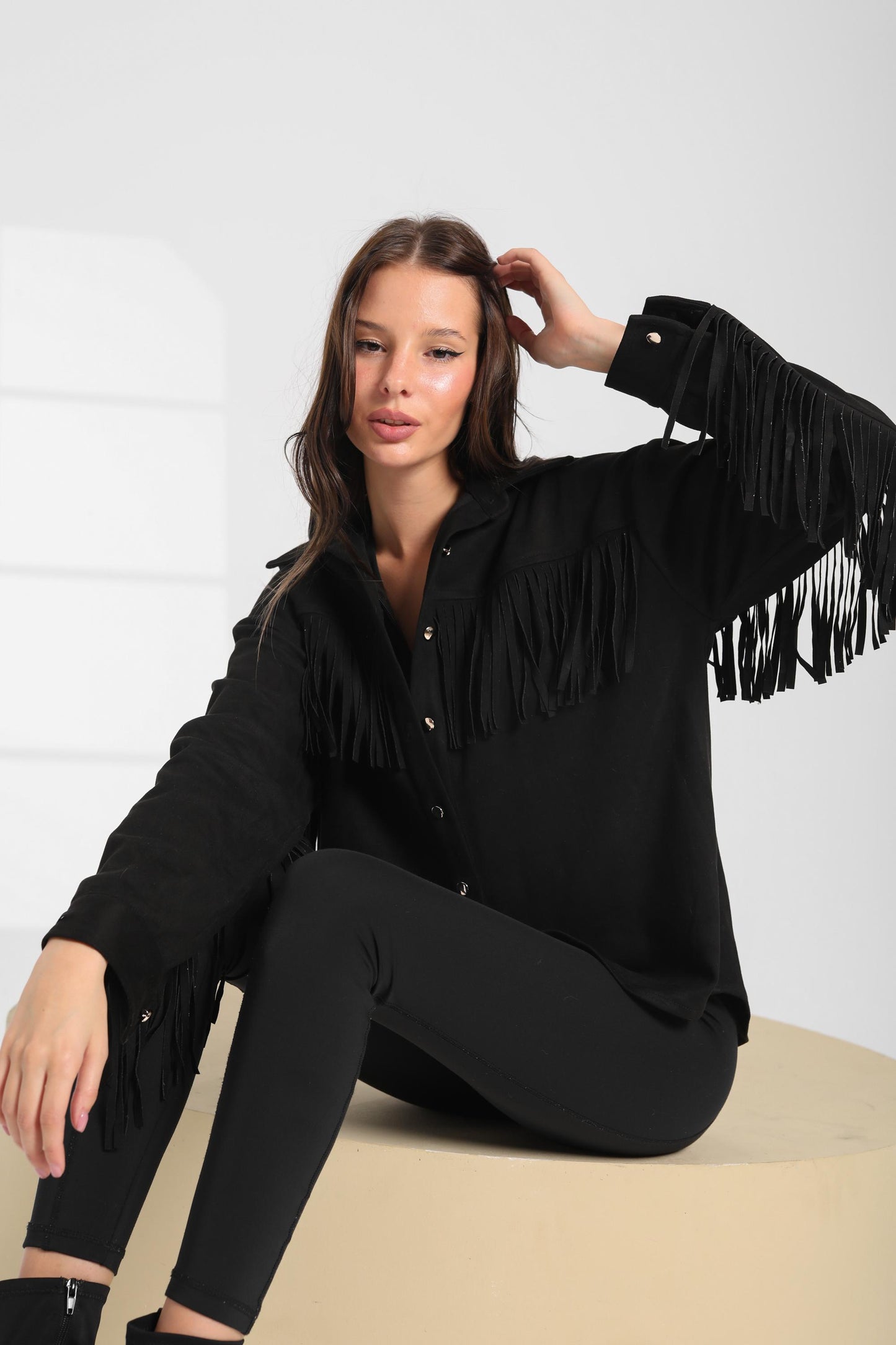 Fringe Suede Shirt