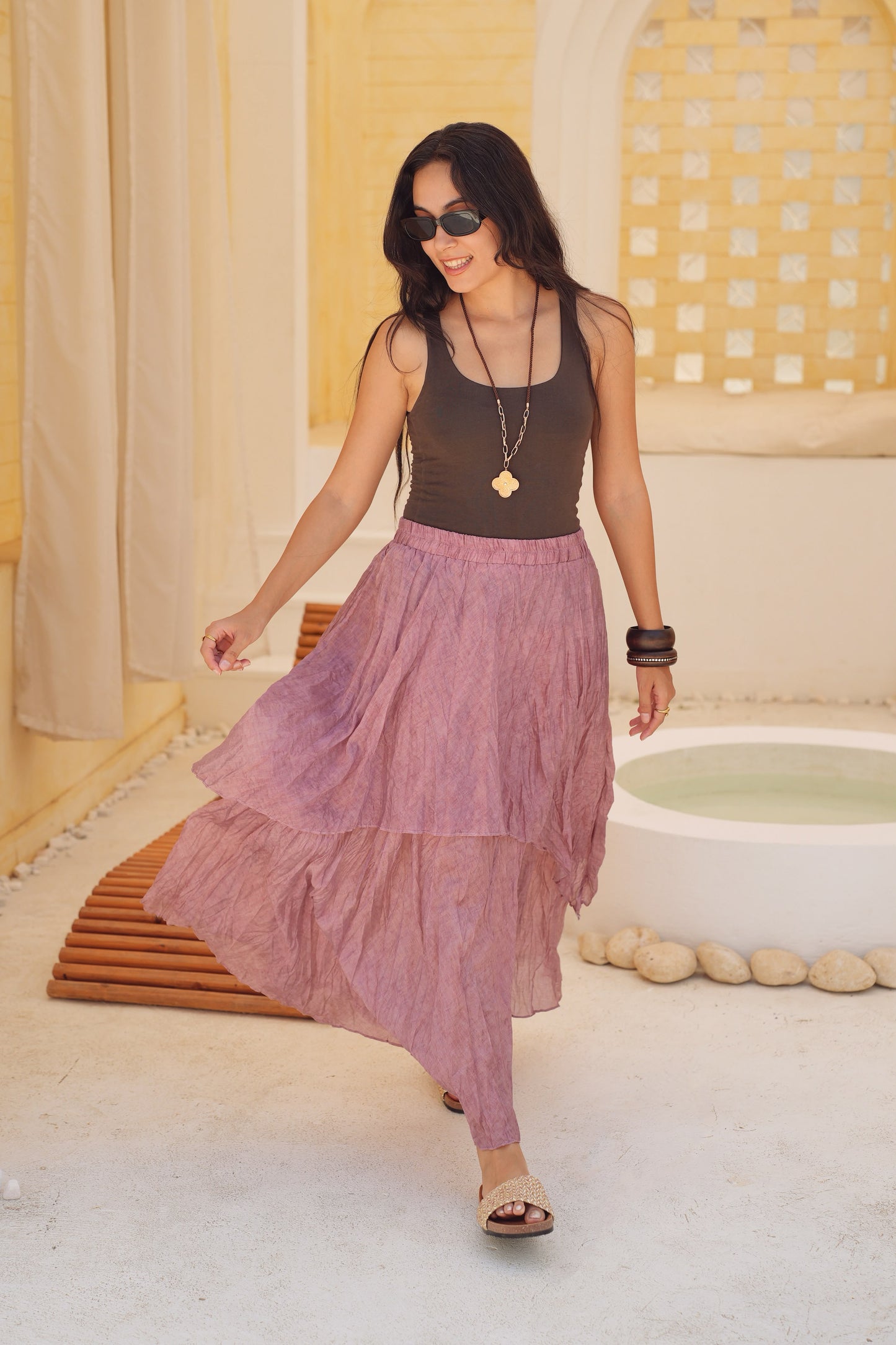 Layered Flowy Skirt