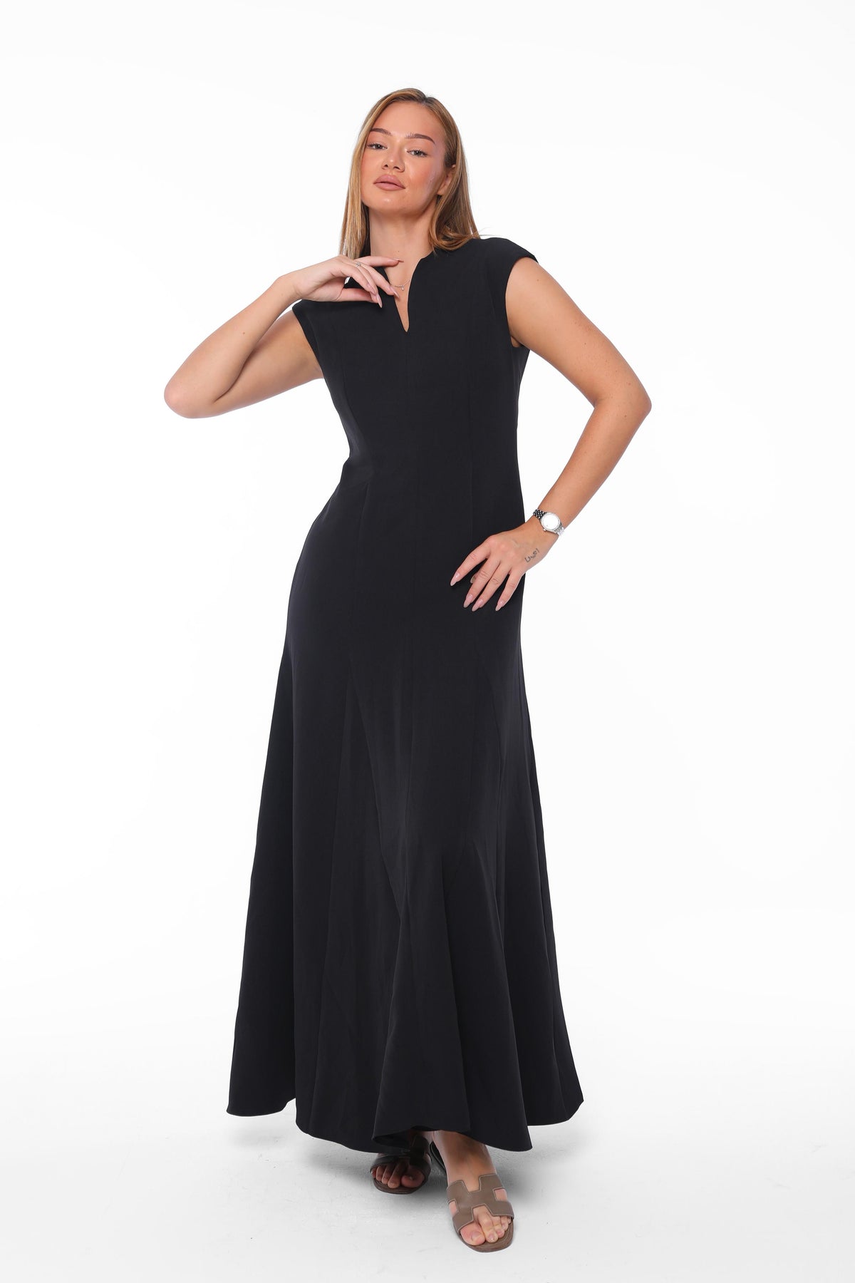 V-Neck Maxi Dress