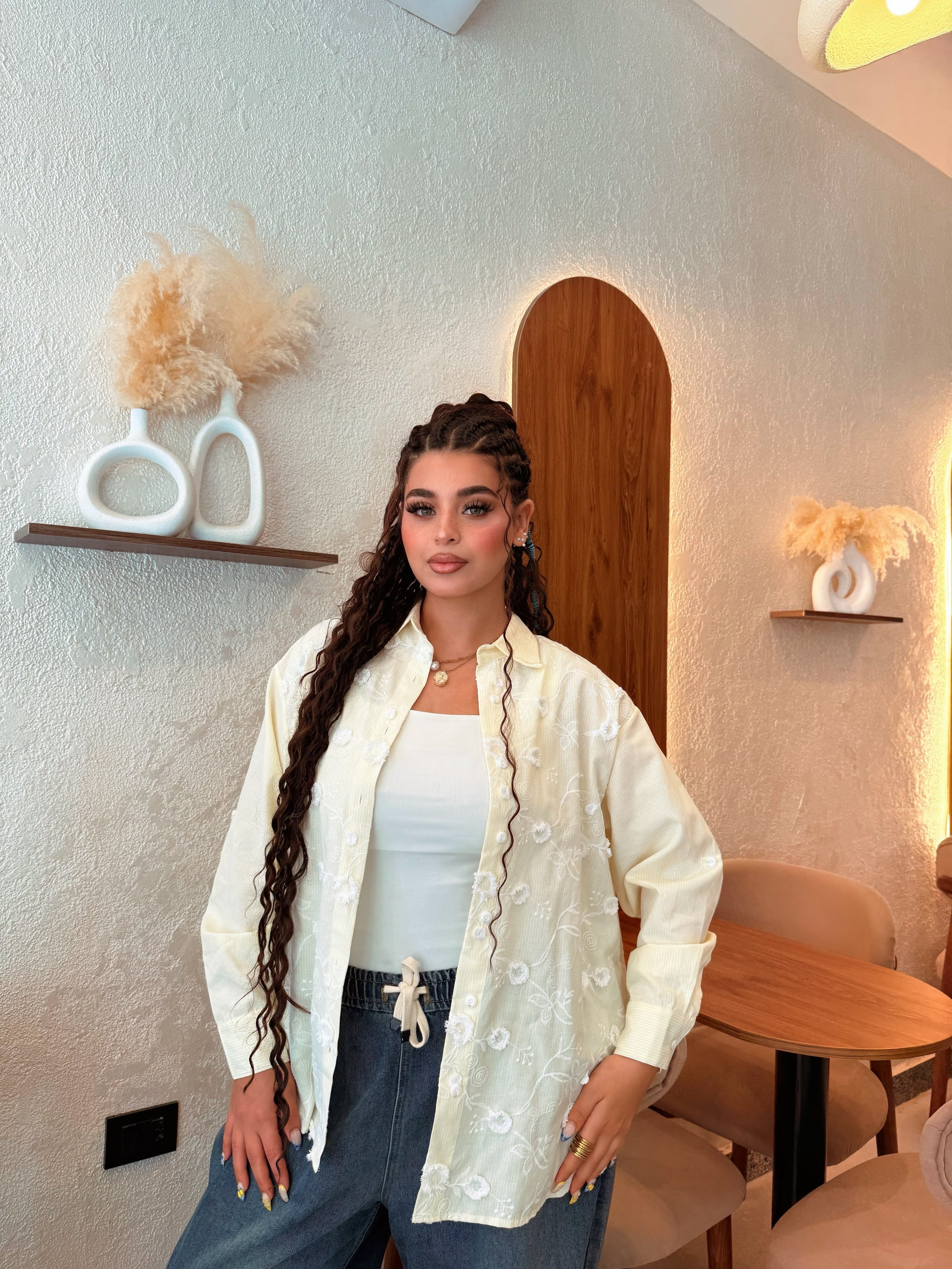 Embroidered Long Shirt