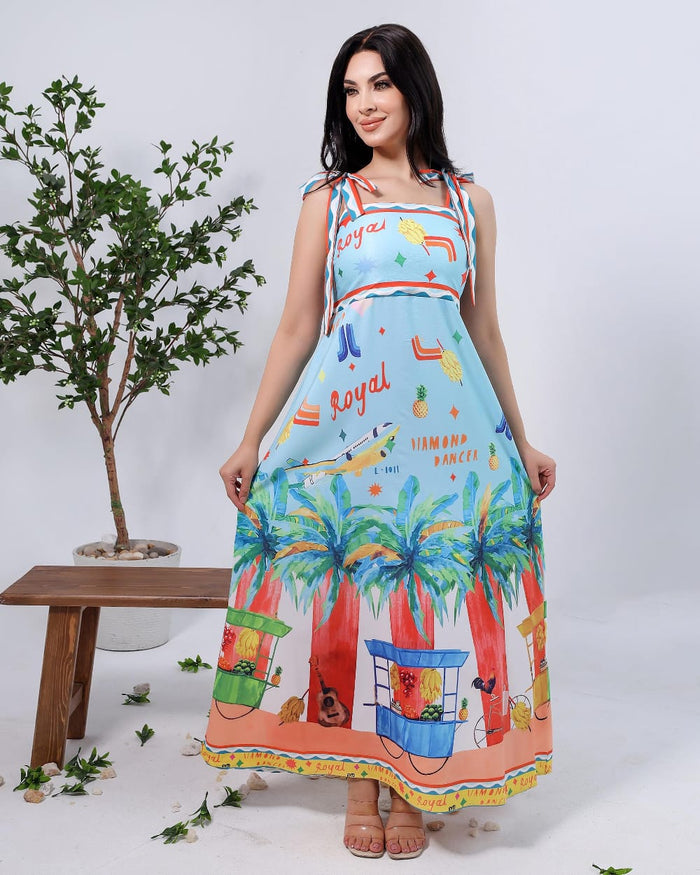 Summer-printed dress full of vibrant colors 27