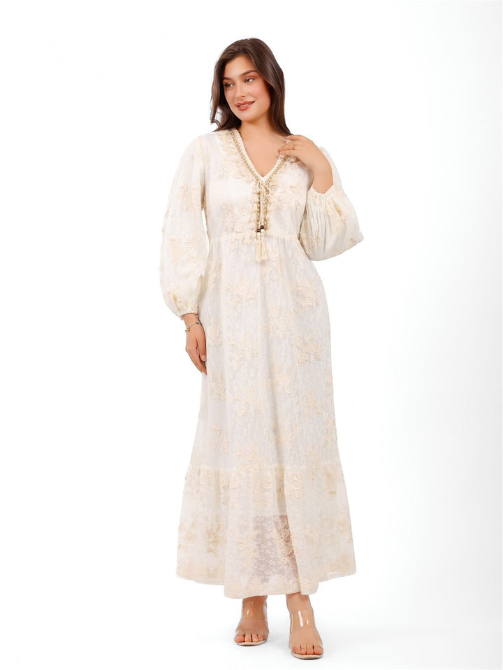 Embroidered Lace Dress