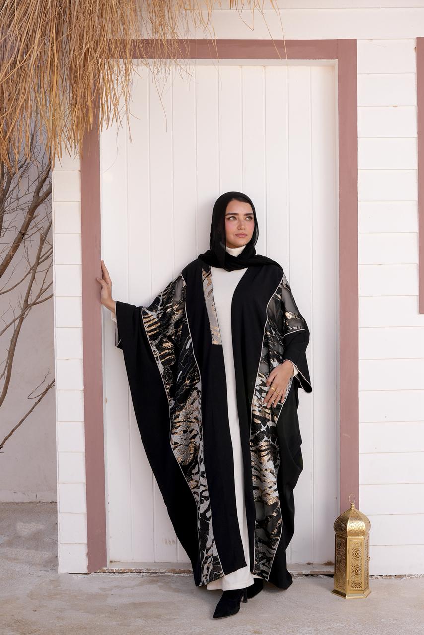 Luxury Printed Open Kaftan