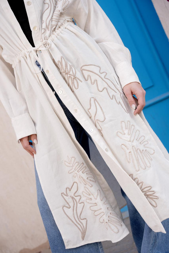 Ivory Stitch Coat