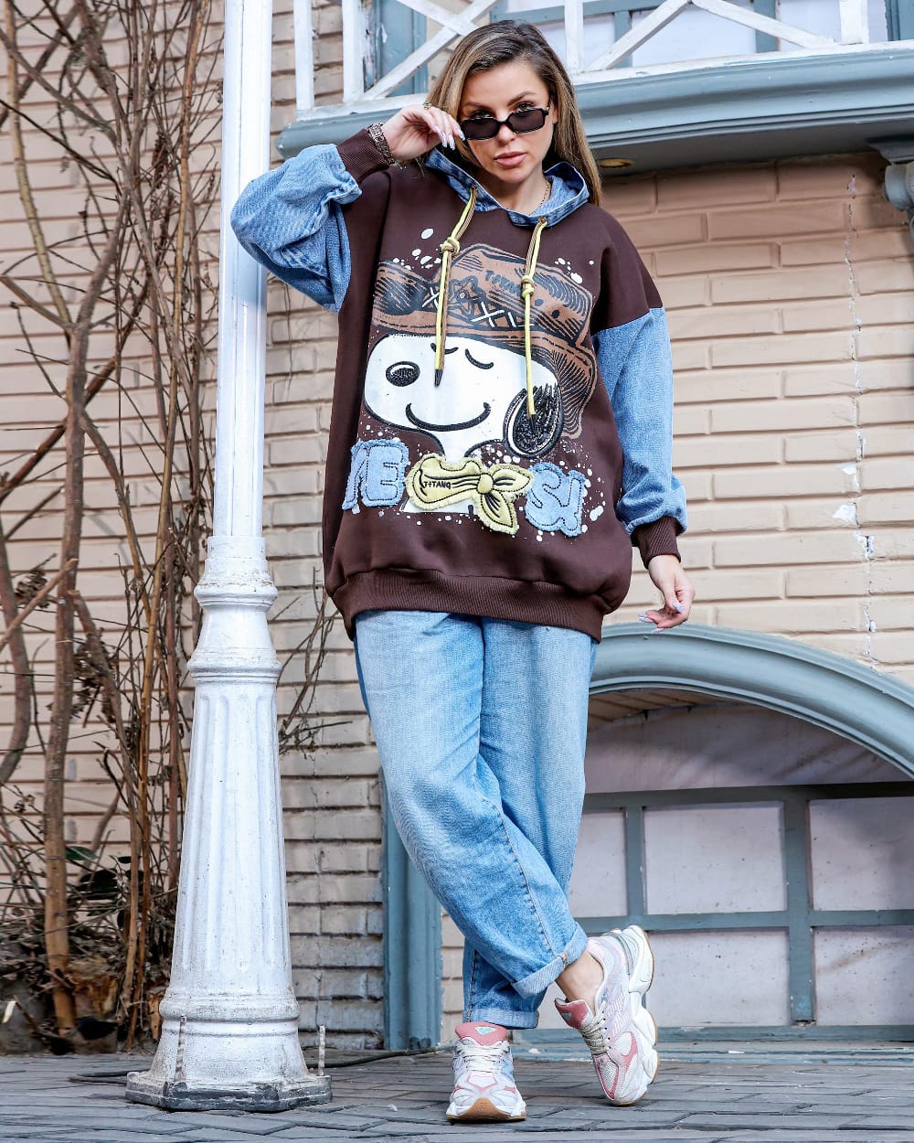 Cartoon Print Casual Hoodie