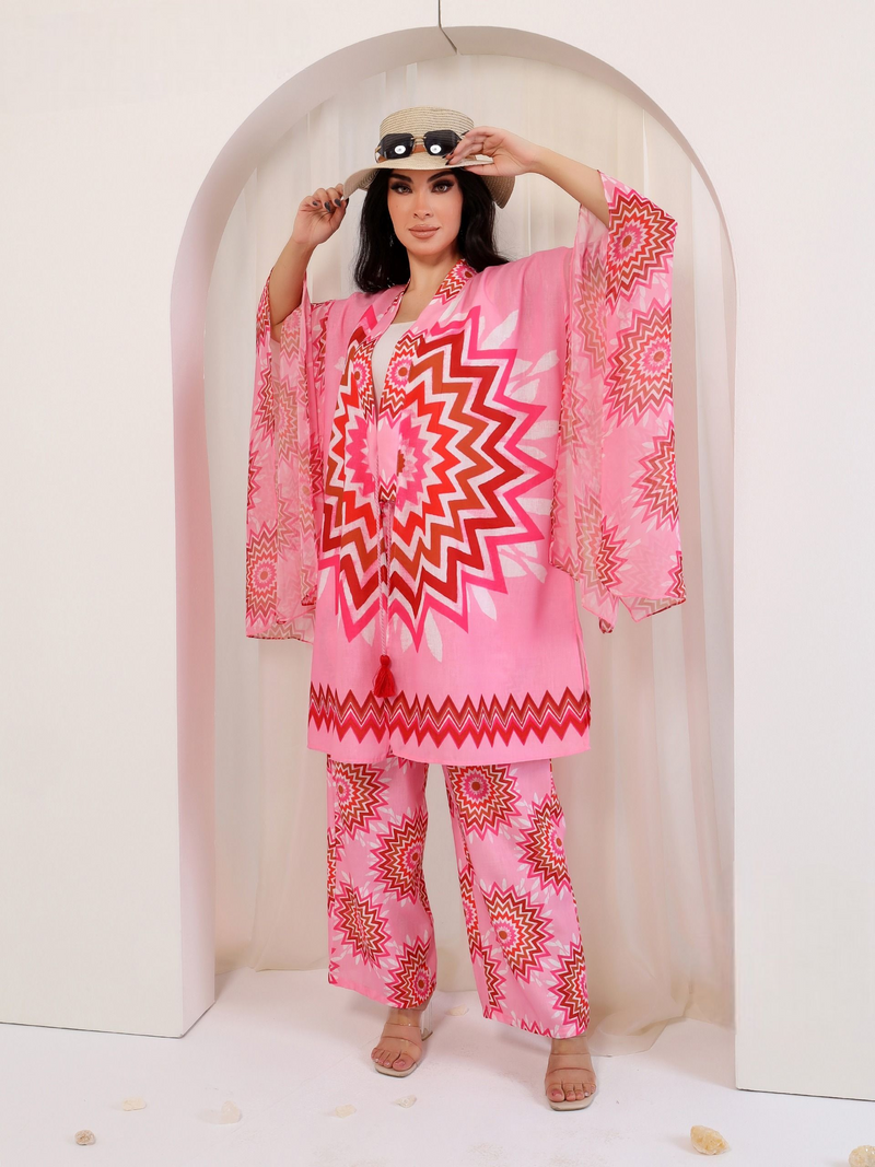 Chic and bold printed set