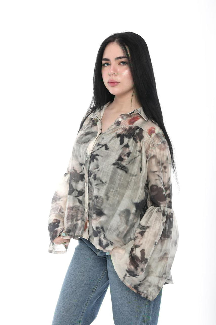 Abstract Breeze Blouse