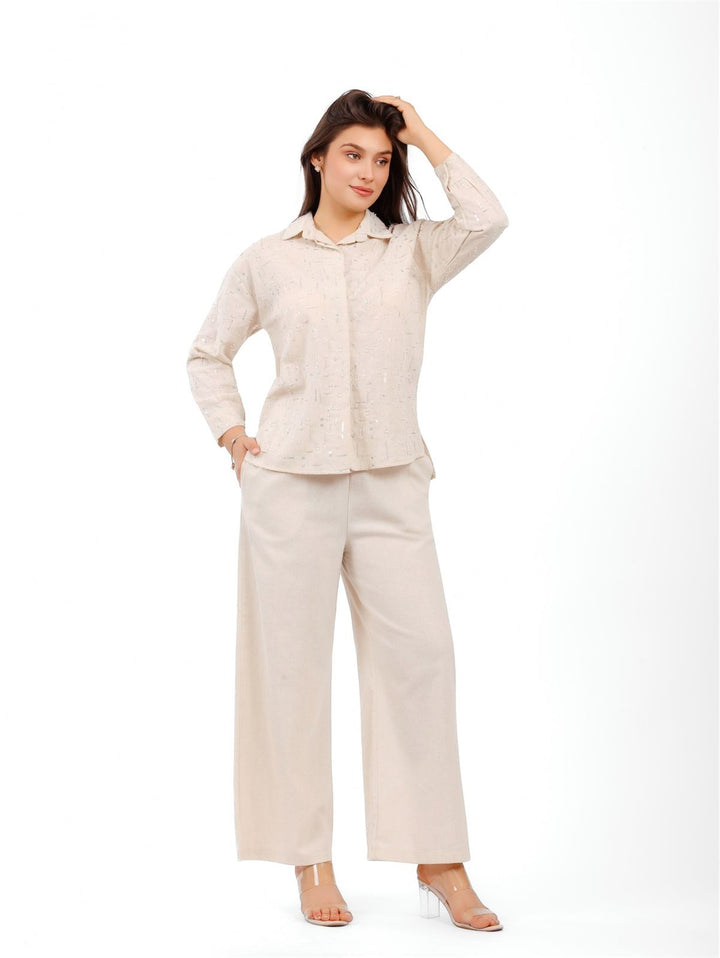 Modern Textured Two-Piece Set