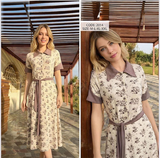 Floral Home Midi Dress
