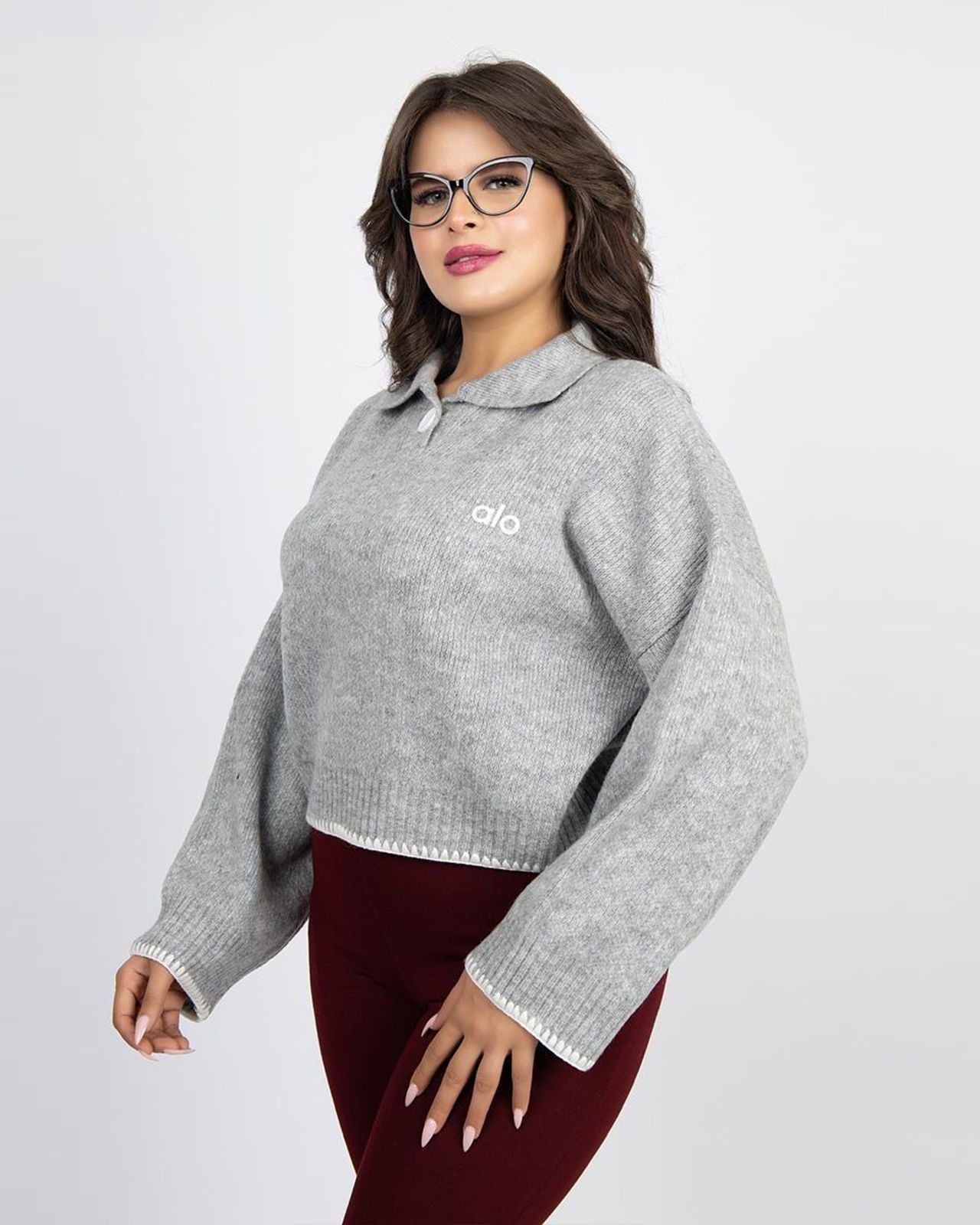 Knitted Polo Sweater