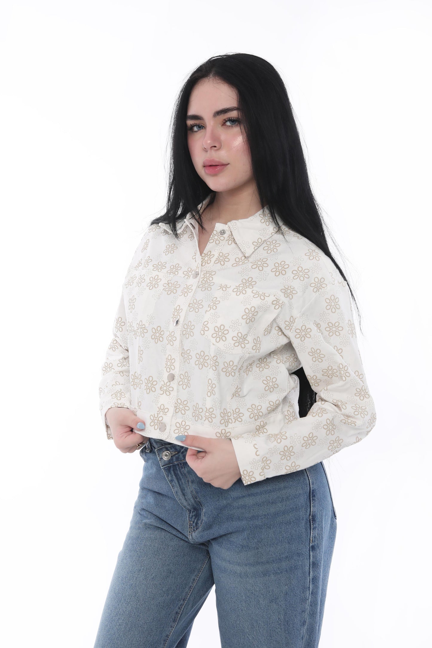 Floral Pattern Classic Shirt