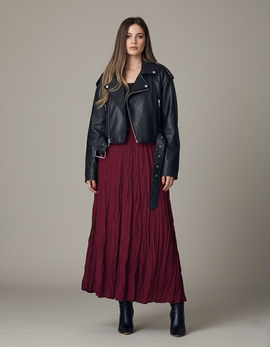 Maxi Pleated Skirt