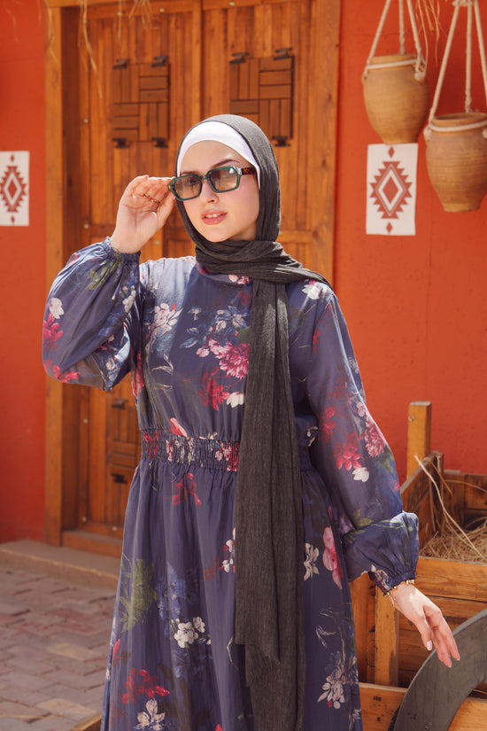 Floral Chiffon Maxi Dress