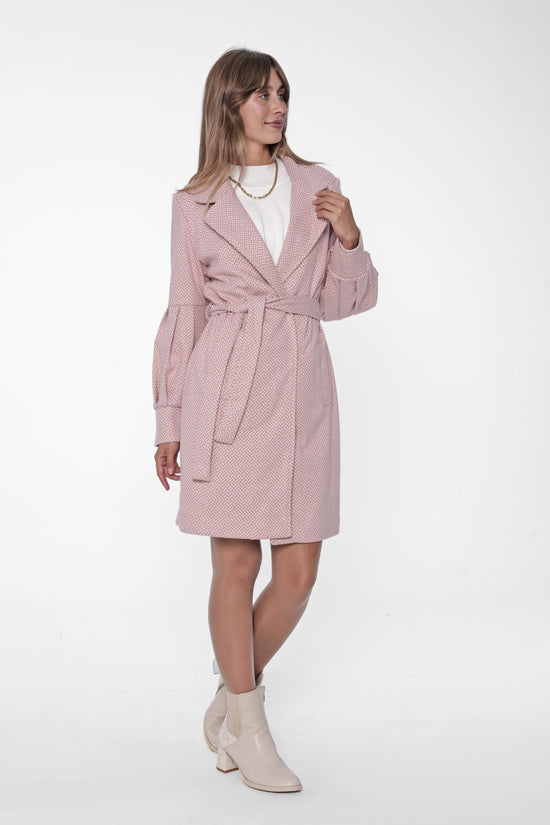 Soft Textured Belted Coat
