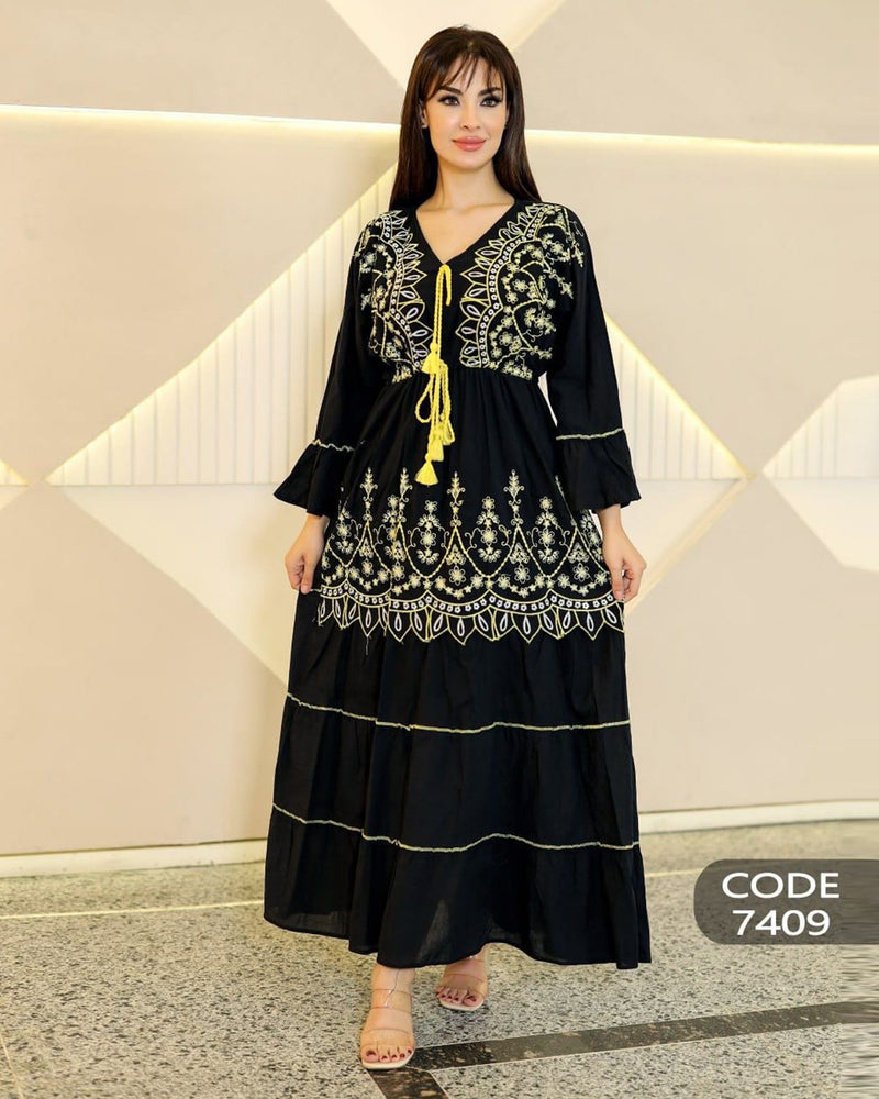 Add a feminine, elegant touch with an Embroidered Dress