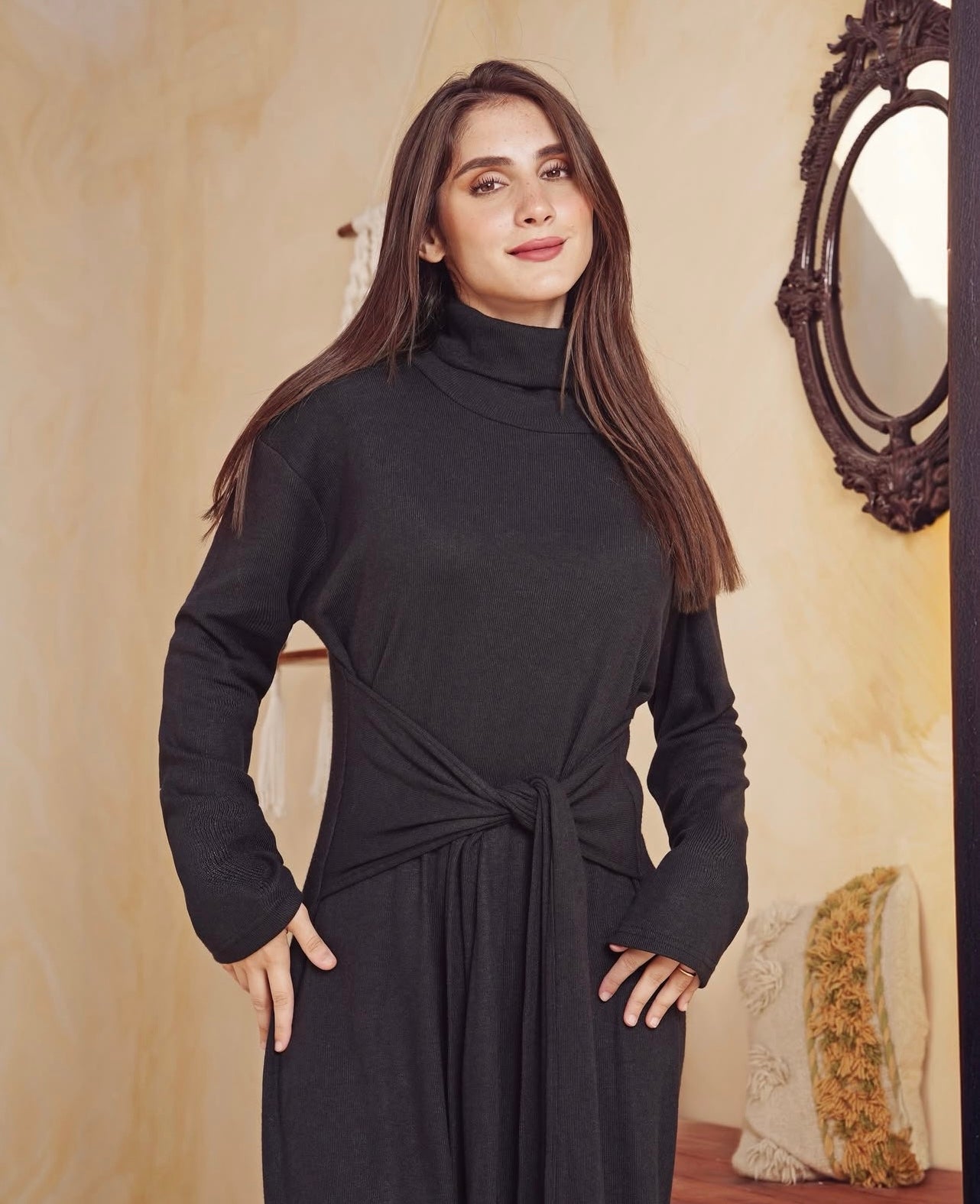 Tie-Waist Maxi Dress