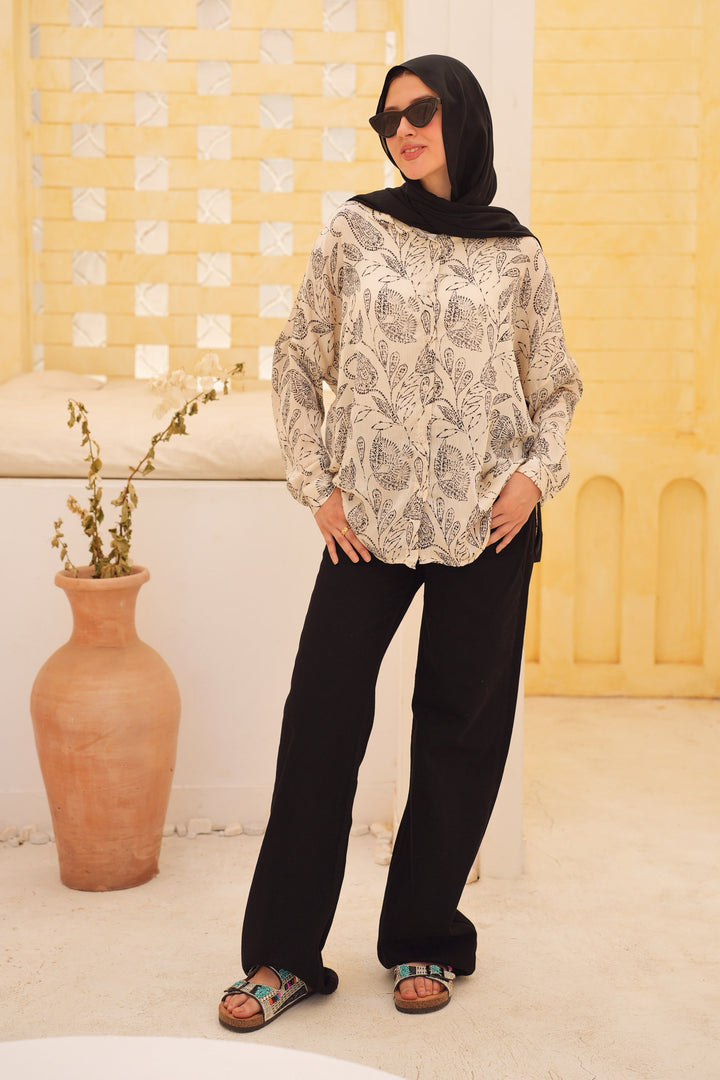 Botanical Print Blouse
