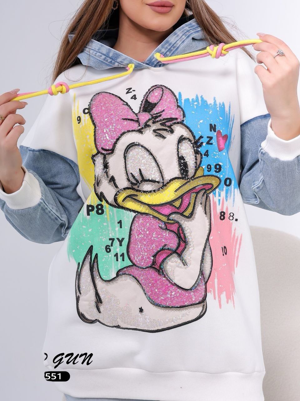 Daisy Duck Oversized Hoodie