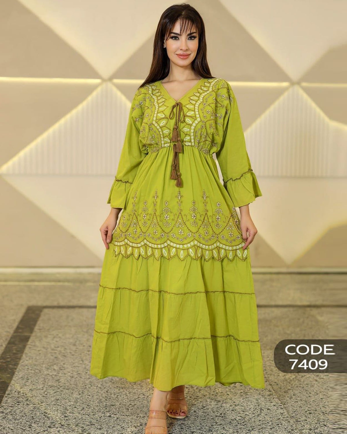 Add a feminine, elegant touch with an Embroidered Dress
