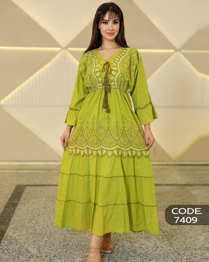 Add a feminine, elegant touch with an Embroidered Dress
