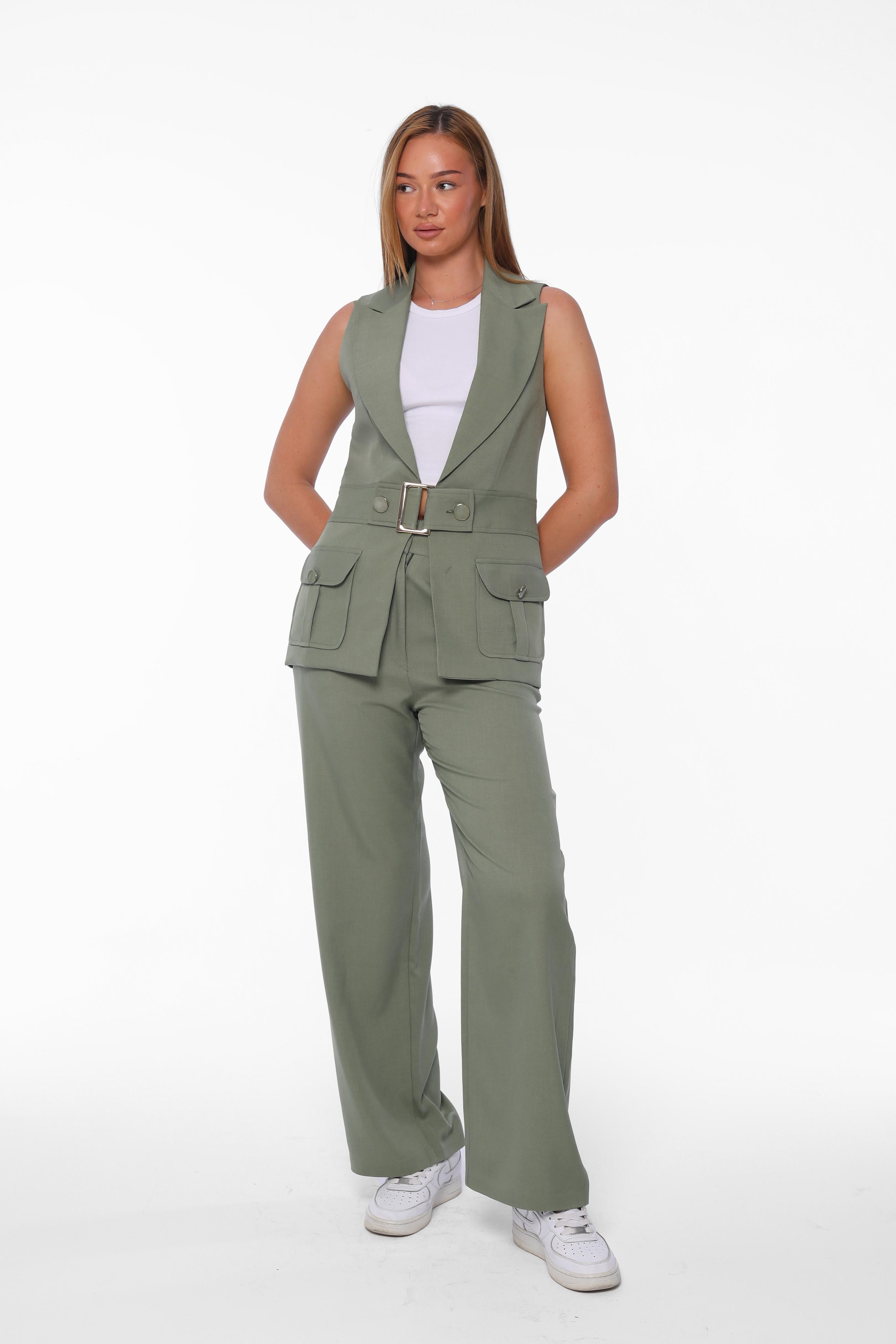 Belted Utility Suit