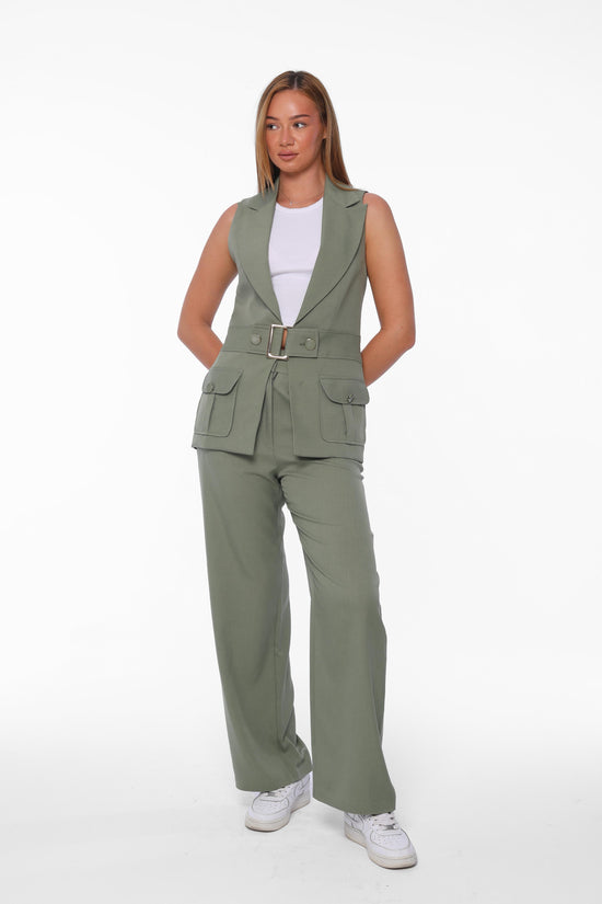 Belted Utility Suit